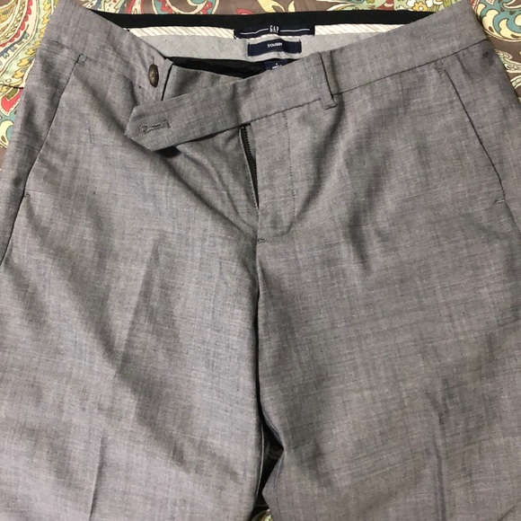 Lined grey dress pants with cuff - Picture 4 of 4